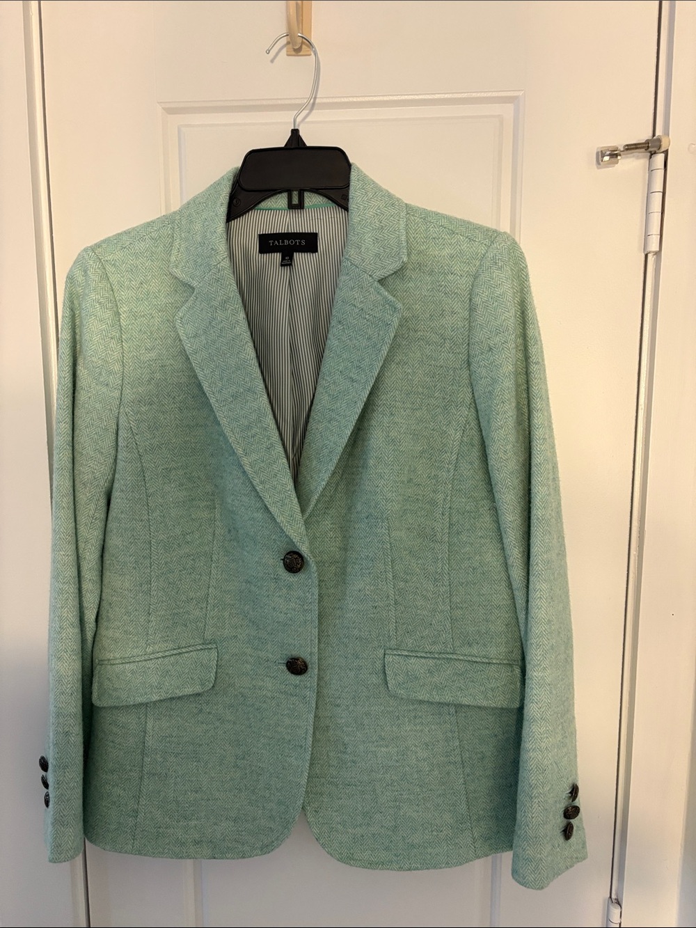 Talbots Seafoam Tailored Blazer